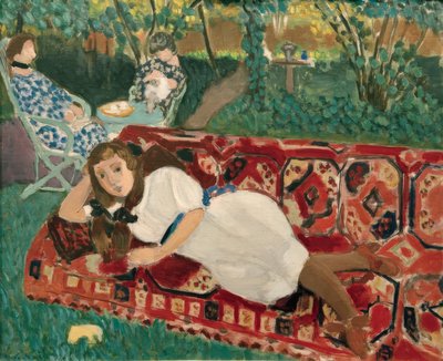 Unga flickor i trädgården av Henri Matisse