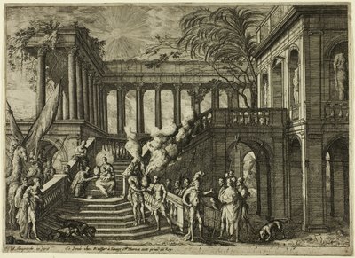 Tillbedjan av de tre vise männen av Henri Mauperche