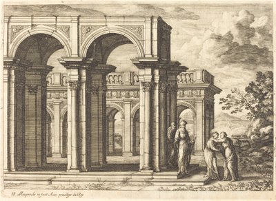 Möte av Mary och Elizabeth av Henri Mauperche