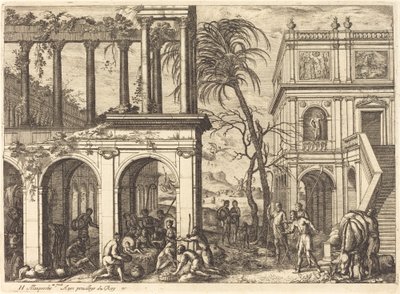 Tillbedjan av herdarna av Henri Mauperche