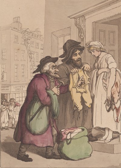 Cries of London, nr 7, Old Clothes, 4 maj 1799. av Henri Merke