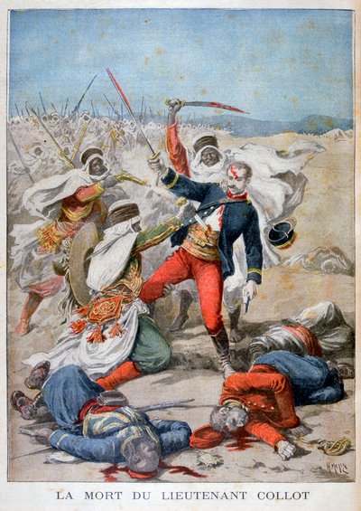 Löjtnant Collets död, Algeriet, 1896 av Henri Meyer