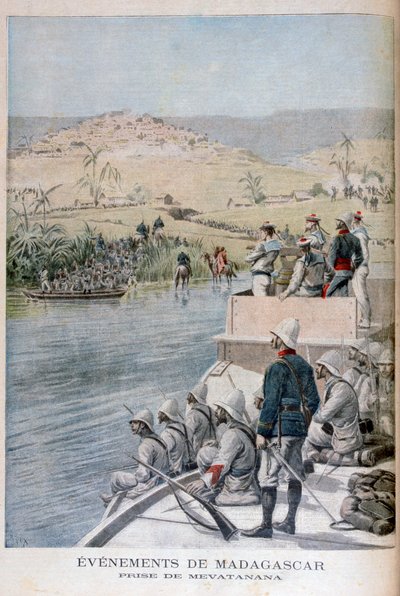 Händelser på Madagaskar: Fångsten av Mevatanana, 1895 av Henri Meyer
