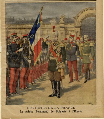 Ferdinand I av Bulgarien vid Élysée-palatset av Henri Meyer