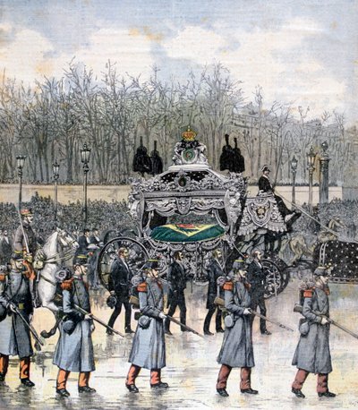 Brasiliens kejsares begravning 1891 av Henri Meyer