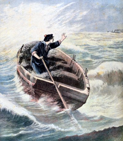 Förlorad till sjöss, 1891 av Henri Meyer