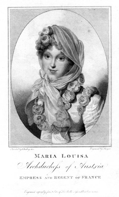 Maria Louisa, ärkehertiginna av Österrike, 1813. av Henri Meyer