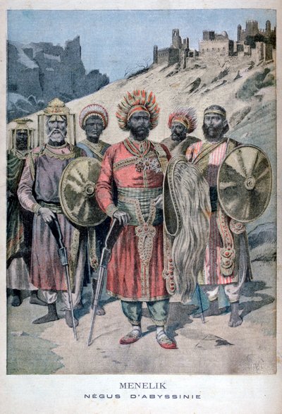 Menelik II av Abessinien, 1895 av Henri Meyer