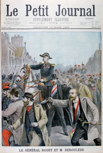 Paul Déroulède tar tag i General Rogets träns, Paris, 1899 av Henri Meyer