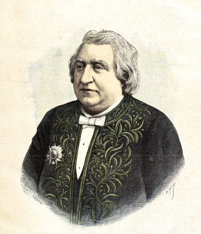 Porträtt av Ernest Renan av Henri Meyer