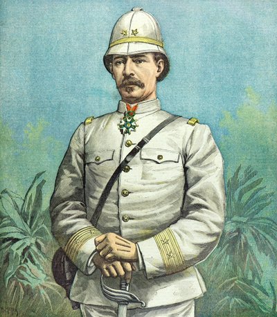Porträtt av general Alfred Dodds av Henri Meyer