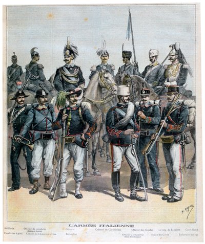 Italienska armén, 1892 av Henri Meyer