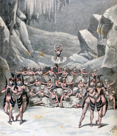 The Snow Ballet, from Voyage to the Moon av Jacques Offenbach, 1892 av Henri Meyer