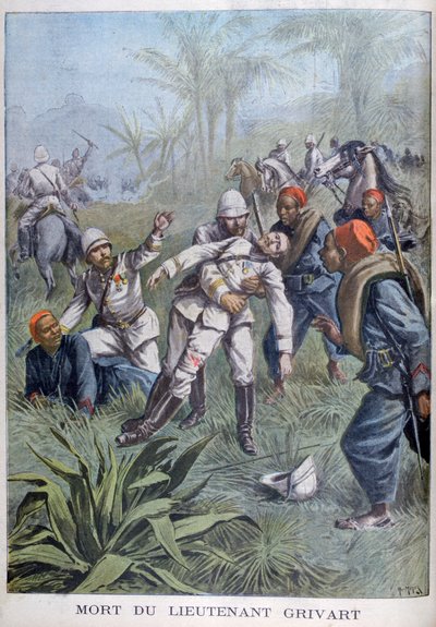 Löjtnant Grivarts död, Niger, 1899 av Henri Meyer
