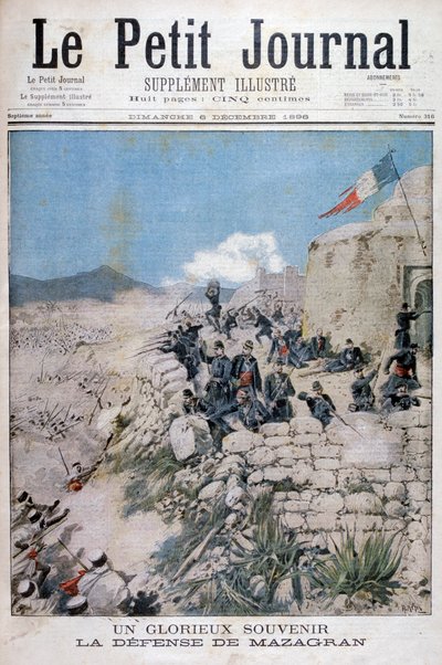 Försvaret av Mazagran, Algeriet, 1896 av Henri Meyer