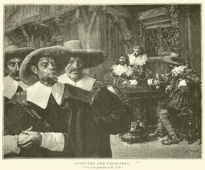 Puritaner och kavaljerer av Henri Pille