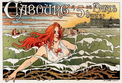 Cabourg Casino affisch, 1896 av Henri Henri Antoine Théodore Livemont