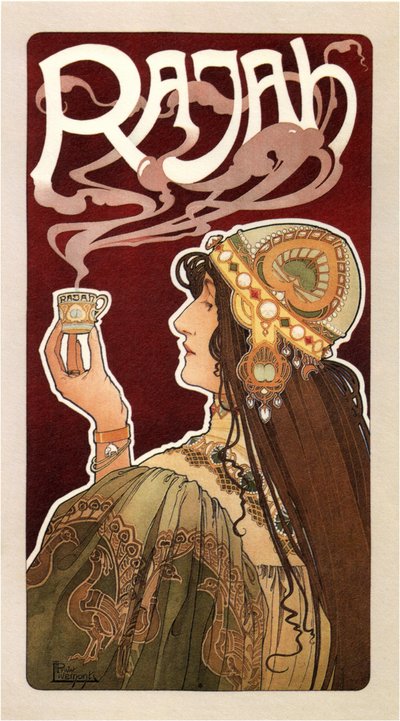Rajah kaffeaffisch, 1899 av Henri Henri Antoine Théodore Livemont