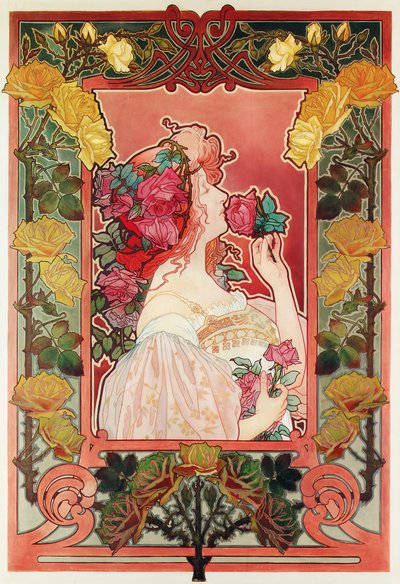 The Scent of a Rose, ca 1890 (olja på duk) av Henri Henri Antoine Théodore Livemont