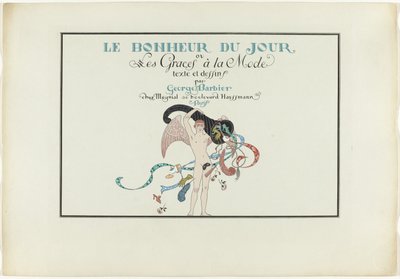 Joie de vivre: Dagens lycka eller Graces à la Mode The Happiness of the Day eller Fashionable Graces (titel på objekt) av Henri Reidel