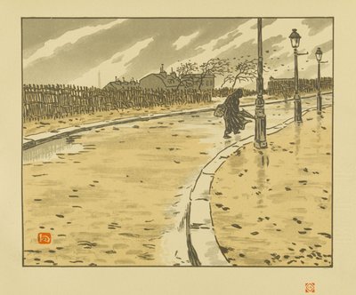 Från Lamarkgatan [De trettiosex vyerna av Eiffeltornet] av Henri Rivière
