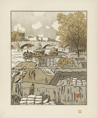 Från Pont des Saints-Pères [De trettiosex vyerna över Eiffeltornet] av Henri Rivière
