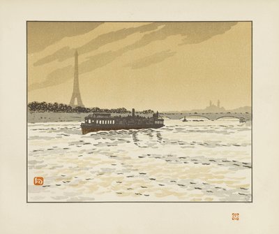 Från Quai de la Conférence [De trettiosex vyerna över Eiffeltornet] av Henri Rivière