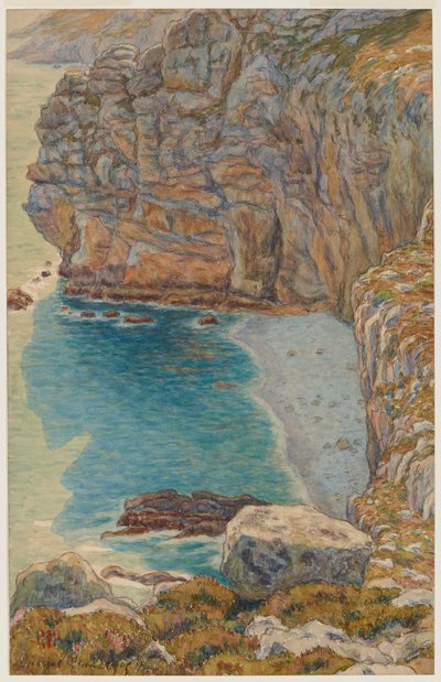 Klipporna vid Port Haor, Morgat av Henri Rivière