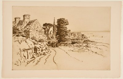 [By vid havet] av Henri Rivière