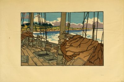 Hummerbåt vid mynningen av Trieux (Loguivy) av Henri Rivière