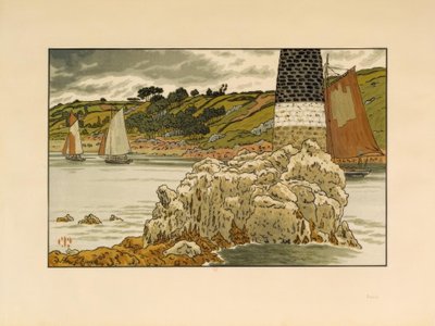 Fyren på Trieux av Henri Rivière