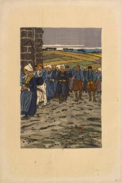 Förlåtelsen av Sainte-Anne-la-Palud av Henri Rivière
