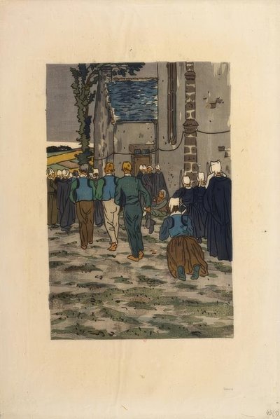 Förlåtelsen av Sainte-Anne-la-Palud av Henri Rivière