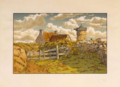 Den gamla kvarnen i Loguivy av Henri Rivière