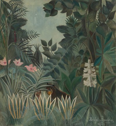 Ekvatorialdjungeln, 1909. av Henri Rousseau