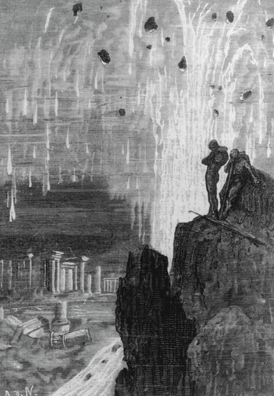 Illustration från "20 000 ligor under havet" av Jules Verne av Henri Theophile Hildibrand