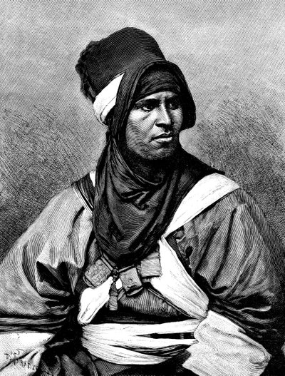 En Targui-man, 1895. av Henri Thiriat