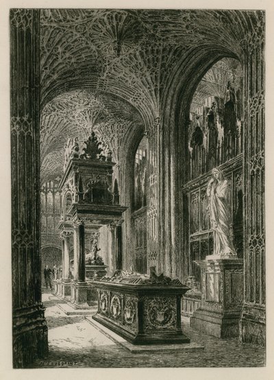 Interiör av Westminster Abbey av Henri Toussaint