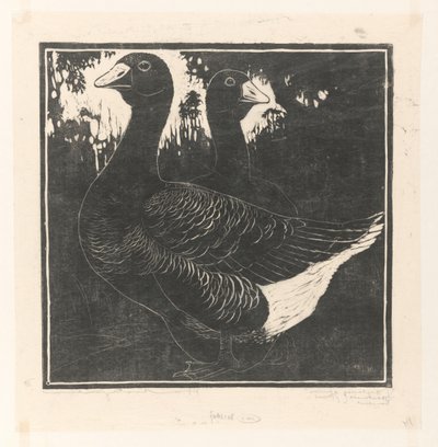 Toulouse ganzen (originaltitel på objekt) av Henri Verstijnen (signed by artist)