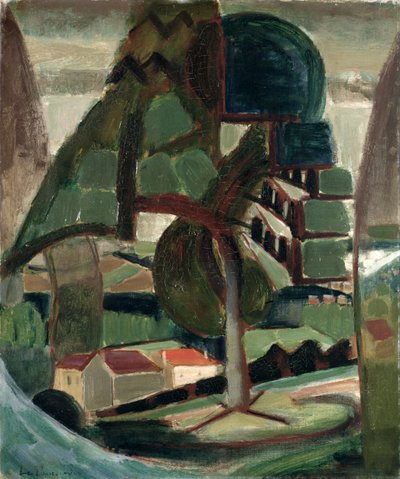 Landskap vid Meulon-Hardricourt av Henri Victor Gabriel Le Fauconnier