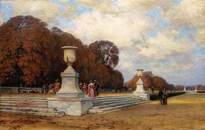 De rosa marmortrapporna i Versailles, 1899. av Henri Zuber