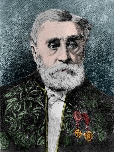 Porträtt av Adhemar Jean Claude Barre de Saint-Venant av Henri after Dochy
