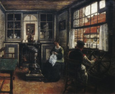 spinnaren av Henri de Braekeleer