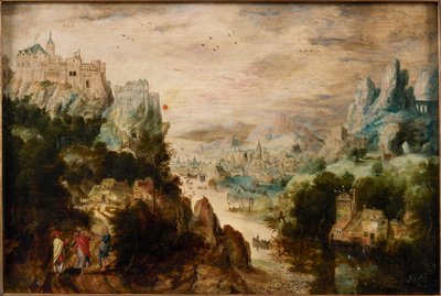 Landskap med vägen till Emmaus, c.1540. av Henri de Herri met de Bles