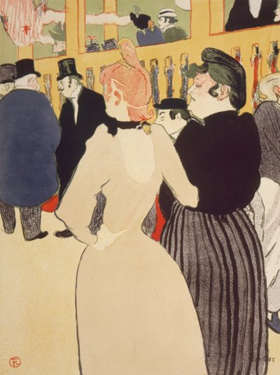 Vid Moulin Rouge av Henri de Toulouse Lautrec