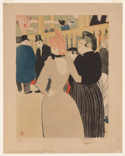 På Moulin Rouge: La Goulue och hennes syster av Henri de Toulouse-Lautrec