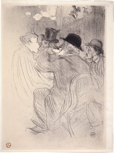 På Moulin Rouge: A Rude! En riktig oförskämd! (At The Moulin Rouge - A Rude! A True Rude!) 1893 (litografi) av Henri de Toulouse Lautrec