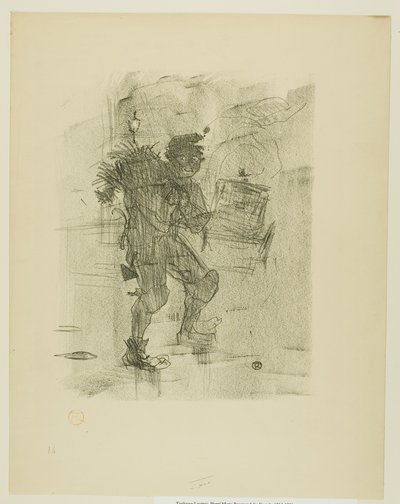 Julballad, från Melodier av Désiré Dihau av Henri de Toulouse-Lautrec