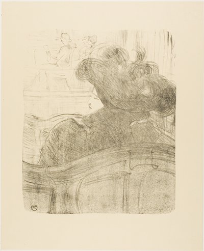 Cléo de Mérode, från Tretton litografier av Henri de Toulouse-Lautrec