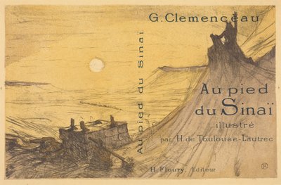 Omslag till "Au pied du Sinaï" av Henri de Toulouse-Lautrec